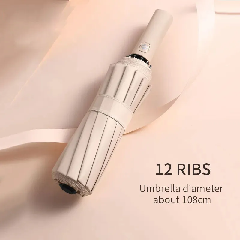 12 Rib Fully Automatic Folding Strong Umbrella Enlarged 108cm Diameter UV Umbrella Wind and Rain Proof Umbrella for Men and Wome
12 Rib Fully Automatic Folding Strong Umbrella Enlarged 108cm Diameter UV Umbrella Wind and Rain Proof Umbrella for Men and Wome