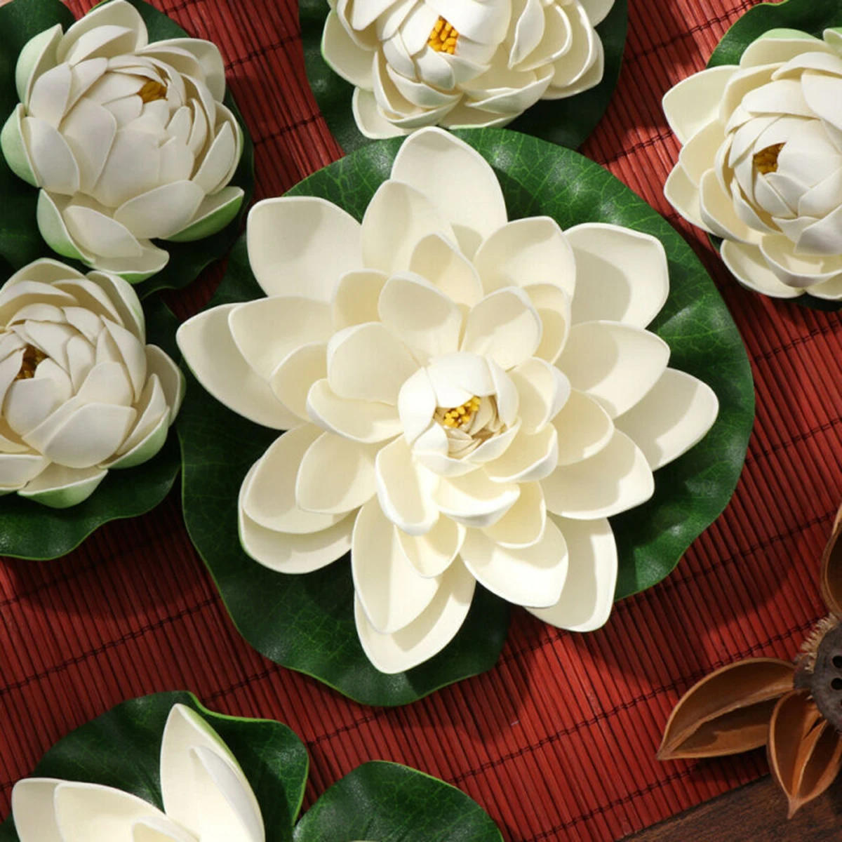 6PCS Floating Plants Water Lily Artificial Lotus Flower Leaf Pond Garden Decor Flower For Wedding Decoration Flowers
6PCS Floating Plants Water Lily Artificial Lotus Flower Leaf Pond Garden Decor Flower For Wedding Decoration Flowers