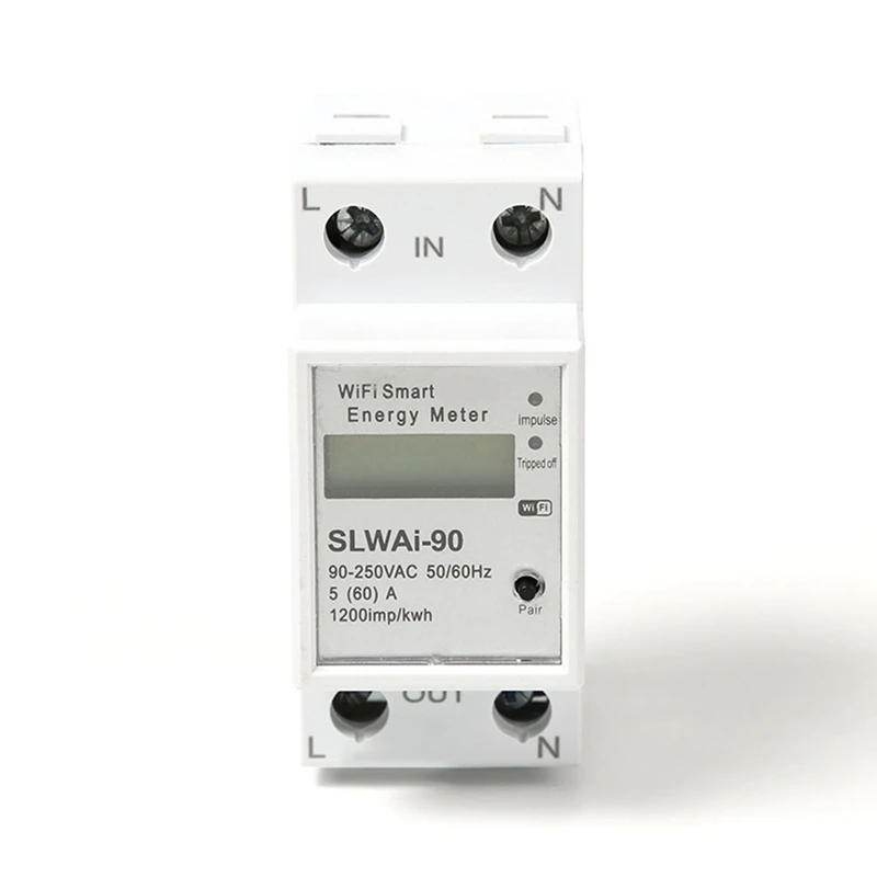 Tuya WIFI Din Rail Energy Meter Smart Remote Control Switch Electronic Metering Meter AC 220V Kwh Frequency Factor Meter
Tuya WIFI Din Rail Energy Meter Smart Remote Control Switch Electronic Metering Meter AC 220V Kwh Frequency Factor Meter