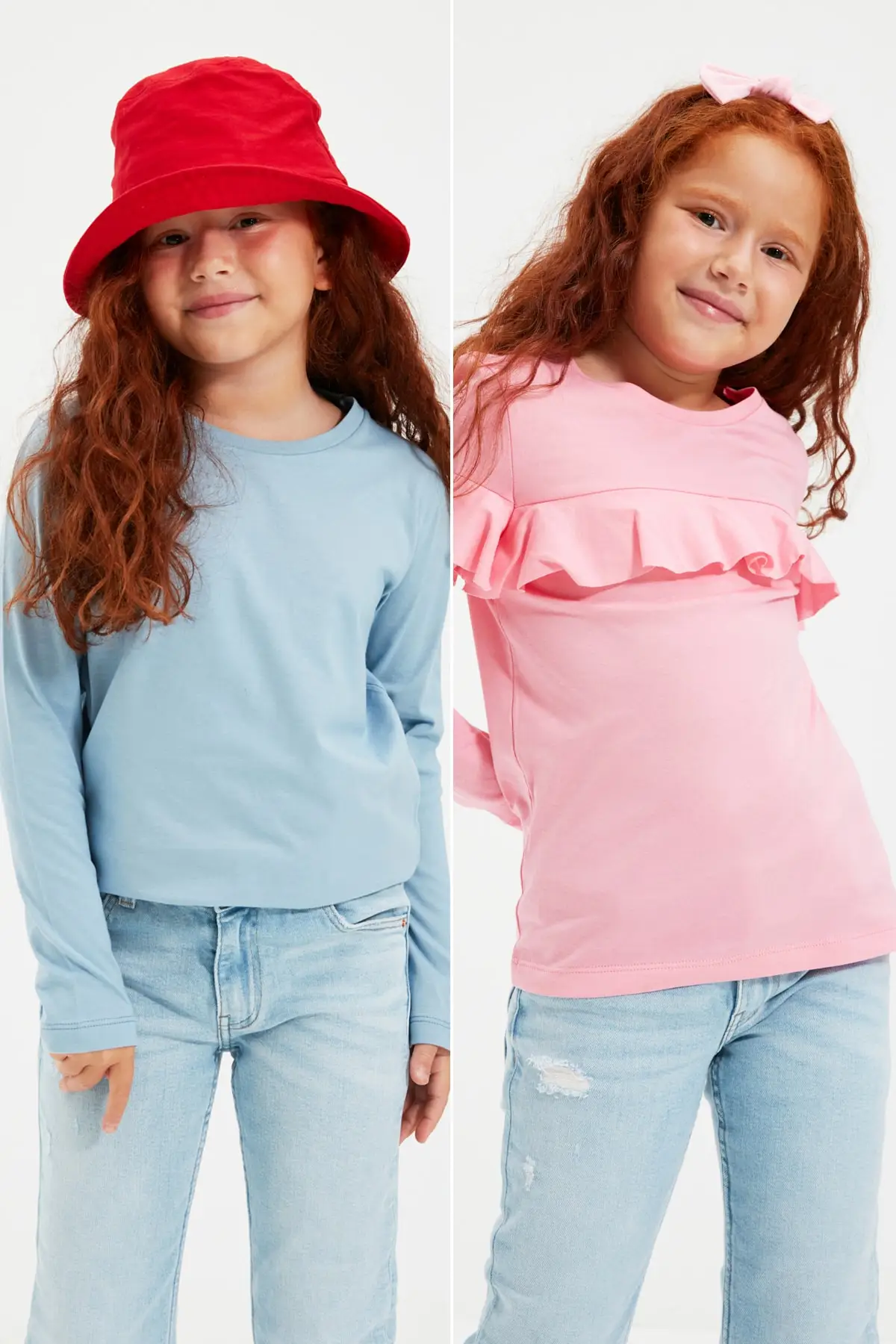 Trendyol Light Blue-Pink 2'li Package Ruffle Detail Girl Boy Knitted T-Shirt TKDAW22TS0059
Trendyol Light Blue-Pink 2'li Package Ruffle Detail Girl Boy Knitted T-Shirt TKDAW22TS0059