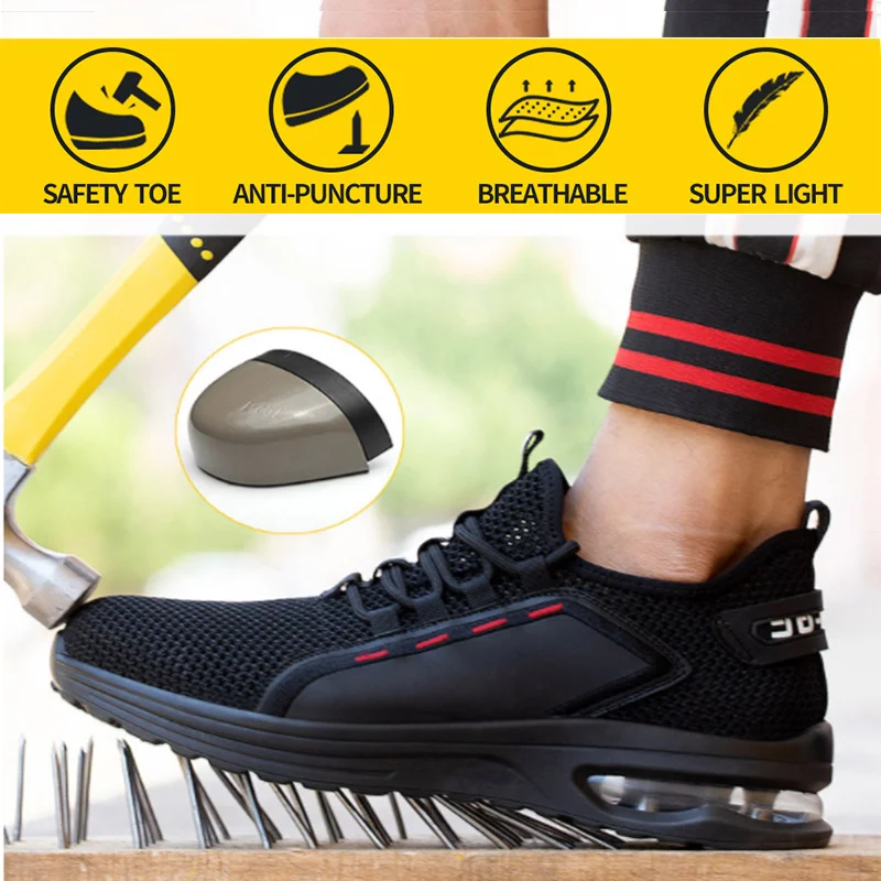 Men Work Safety Shoes Steel Toe Head Puncture-Proof Anti-Stabbing Wearable Breathable Light Soft
Men Work Safety Shoes Steel Toe Head Puncture-Proof Anti-Stabbing Wearable Breathable Light Soft