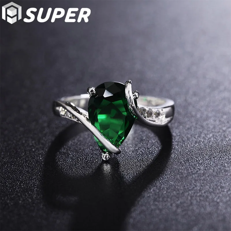 925 Sterling Silver Green AAA Zircon Ring For Woman Fashion Wedding Engagement Party Charm Jewelry
925 Sterling Silver Green AAA Zircon Ring For Woman Fashion Wedding Engagement Party Charm Jewelry