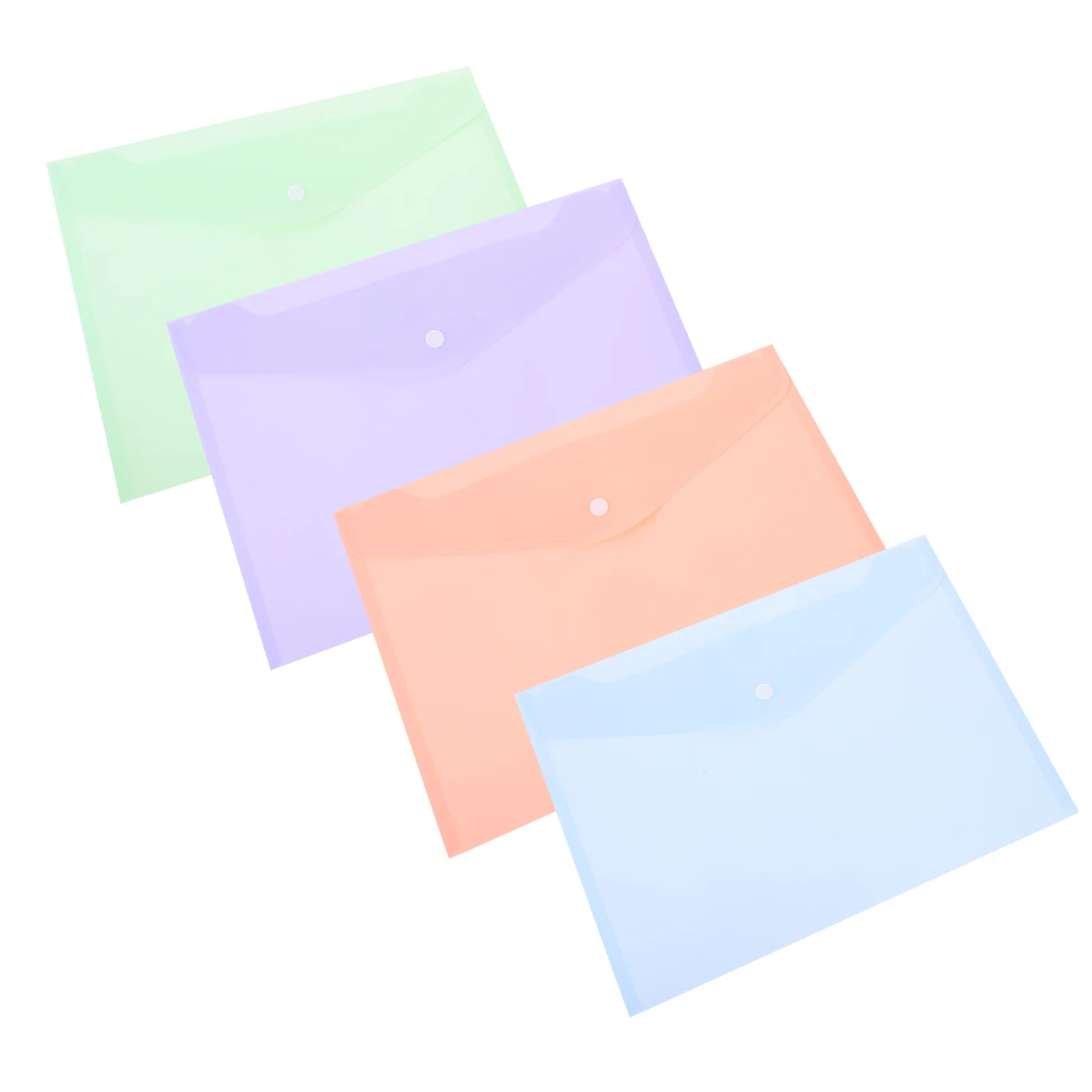 4 Pcs Snap Document Pocket Closure Organizer Pouch Plastic Bags Envelope File Organizers Button Design Practical Student Folder
4 Pcs Snap Document Pocket Closure Organizer Pouch Plastic Bags Envelope File Organizers Button Design Practical Student Folder