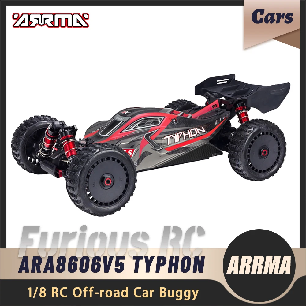 

ARRMA ARA8606V5 TYPHON 6S Brushless 1/8 RC 4WD Electric Remote Control Off-road Model Car Buggy RTR Adult Kids Toys