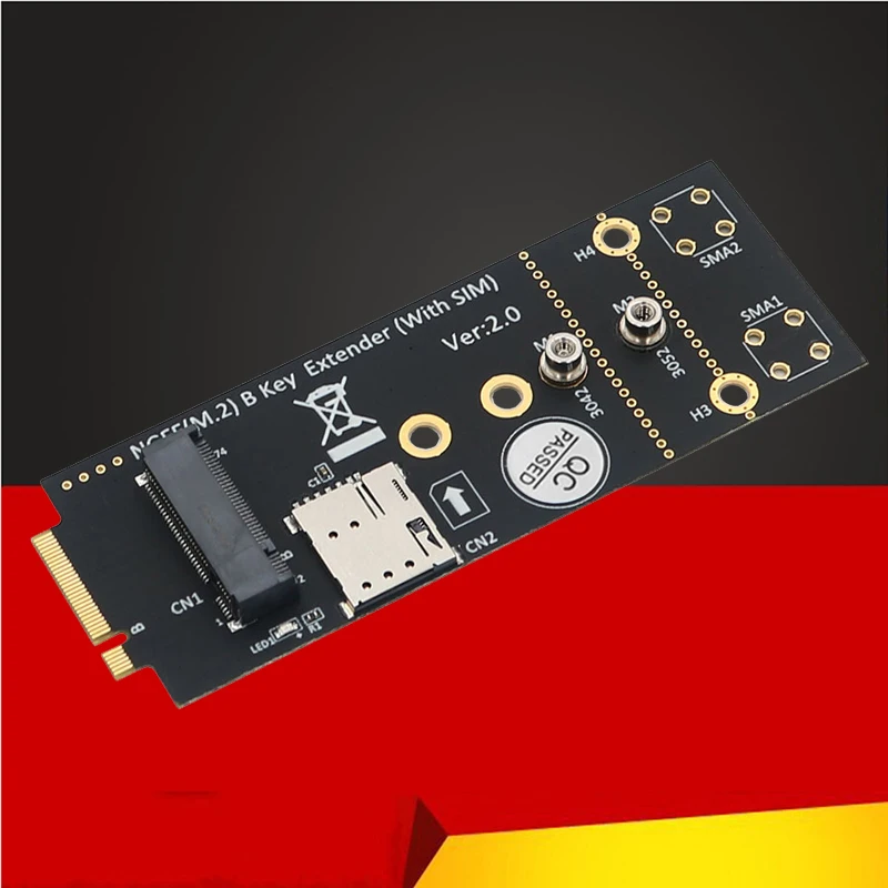 NEW NGFF M.2 B Key Extender Adapter Card Riser NANO SIM Slot M2 B-Key to B-Key Support 3042 3052 3G/4G/5G M2 Wifi Network Module
NEW NGFF M.2 B Key Extender Adapter Card Riser NANO SIM Slot M2 B-Key to B-Key Support 3042 3052 3G/4G/5G M2 Wifi Network Module