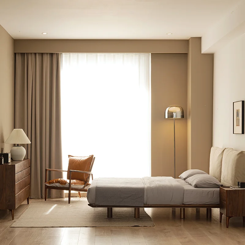 The product can be customizedPeninsula tatami bed, black walnut solid wood floating double bed, bedroom Nordic Japanese
The product can be customizedPeninsula tatami bed, black walnut solid wood floating double bed, bedroom Nordic Japanese