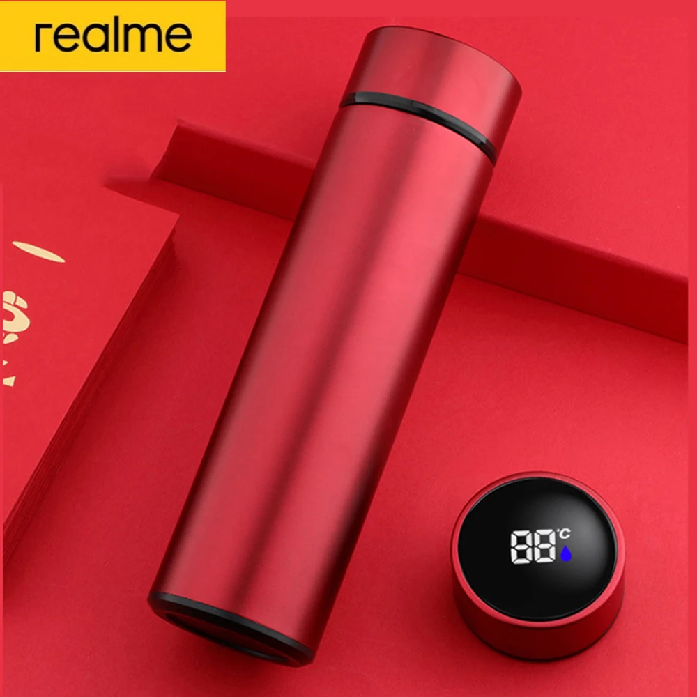 Realme Intelligent Thermos Cup Male and Female Portable Students Smart Vacuum Flasks Simple Thermoses Coffee Cup Water Bottle
Realme Intelligent Thermos Cup Male and Female Portable Students Smart Vacuum Flasks Simple Thermoses Coffee Cup Water Bottle