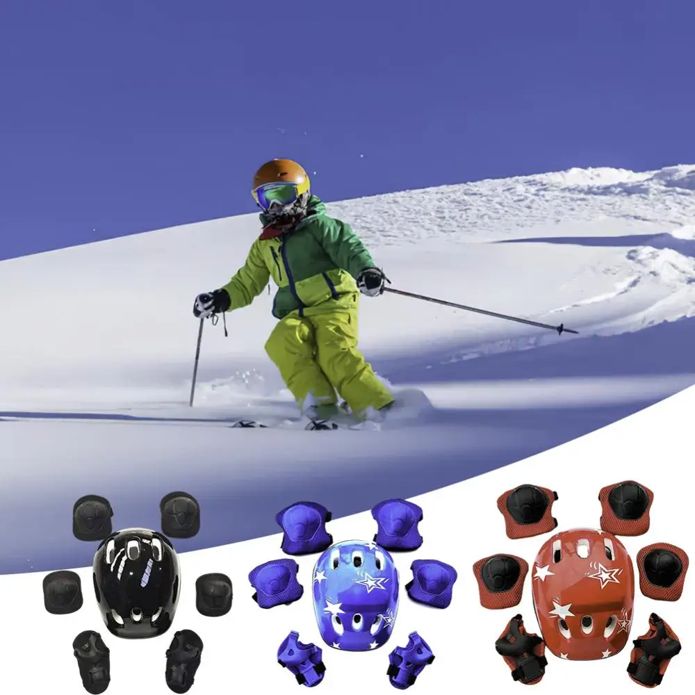 Children's Roller Skating Bicycle Helmet Elbow Pads Knee Pads Leg Guards Helmet Set 7-piece Skateboard Kid Balance Bike Accessor
Children's Roller Skating Bicycle Helmet Elbow Pads Knee Pads Leg Guards Helmet Set 7-piece Skateboard Kid Balance Bike Accessor