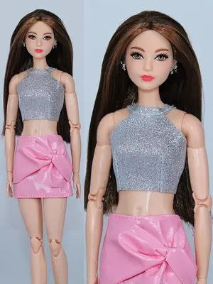 1/6 Fashion Clothes Set for Barbie Doll Outfits Gray Tops Pink Skirt 11.5" Dolls Accessories Clothing for Barbie Dress Kids Toys
1/6 Fashion Clothes Set for Barbie Doll Outfits Gray Tops Pink Skirt 11.5" Dolls Accessories Clothing for Barbie Dress Kids Toys