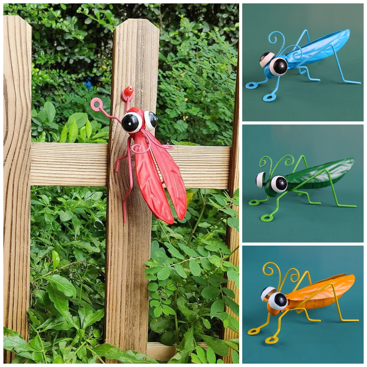 Metal Handmade Grasshopper Outdoor Wall Art Statues Garden Decoration Backyard Fence Ornament Fence Decoration
Metal Handmade Grasshopper Outdoor Wall Art Statues Garden Decoration Backyard Fence Ornament Fence Decoration
