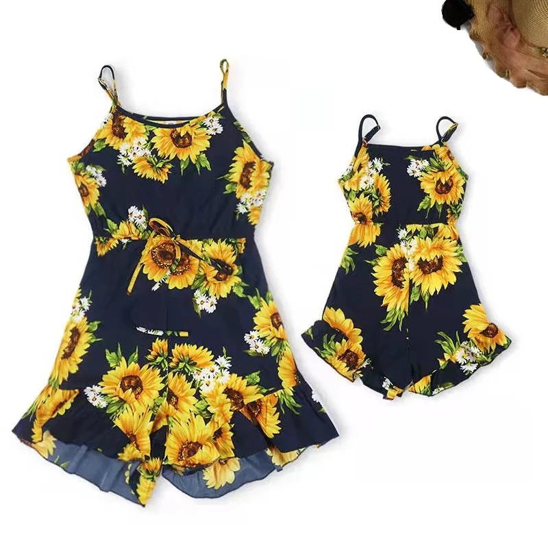 Sunflower Mother Daughter Dresses One-Piece Overalls Family Set Mommy and Me Matching Clothes Tank Women Girls Jumpsuits Outfits
Sunflower Mother Daughter Dresses One-Piece Overalls Family Set Mommy and Me Matching Clothes Tank Women Girls Jumpsuits Outfits