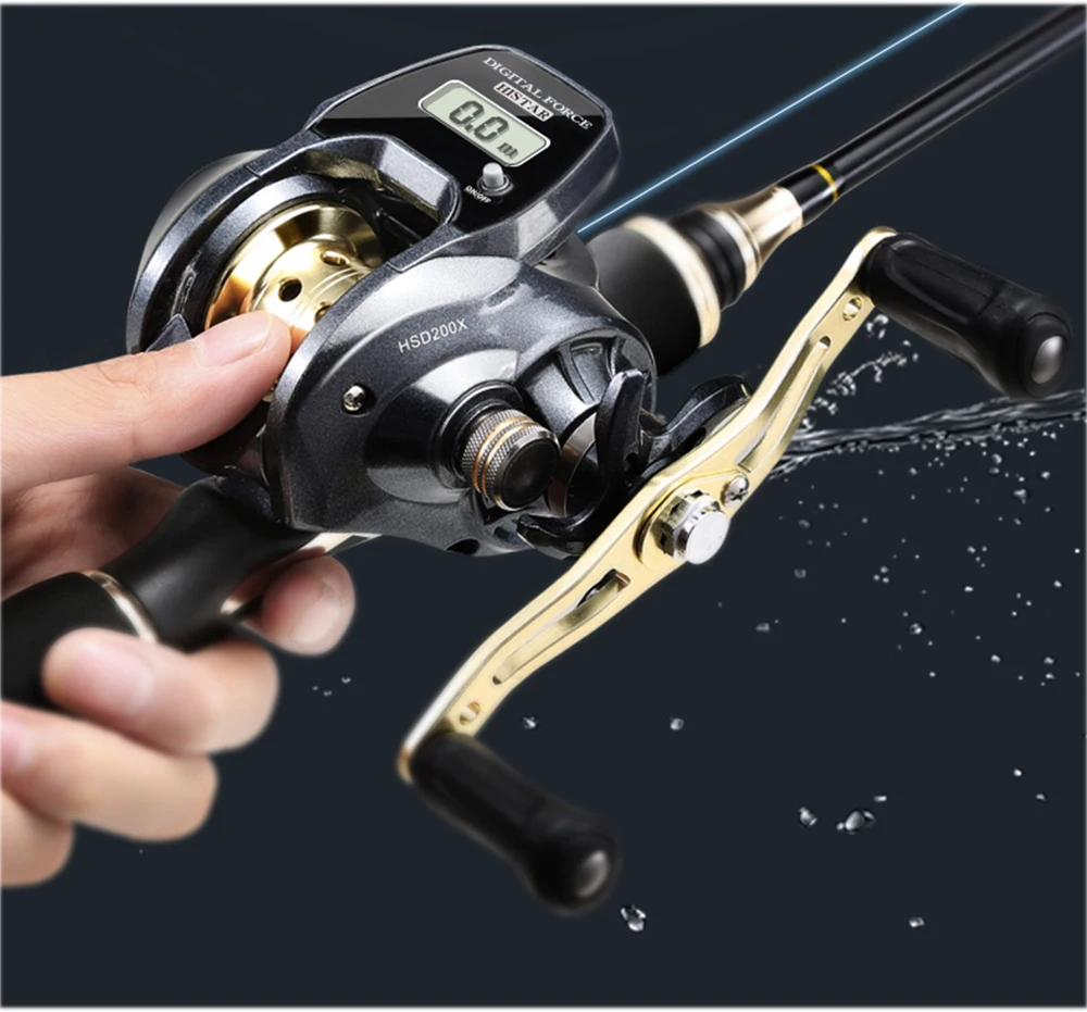 Digital Fishing Reel Electronic Display Water Depth Measurement LowProfile Line Counter Baitcasting Reel High Speed Fishing Tool 
Digital Fishing Reel Electronic Display Water Depth Measurement LowProfile Line Counter Baitcasting Reel High Speed Fishing Tool