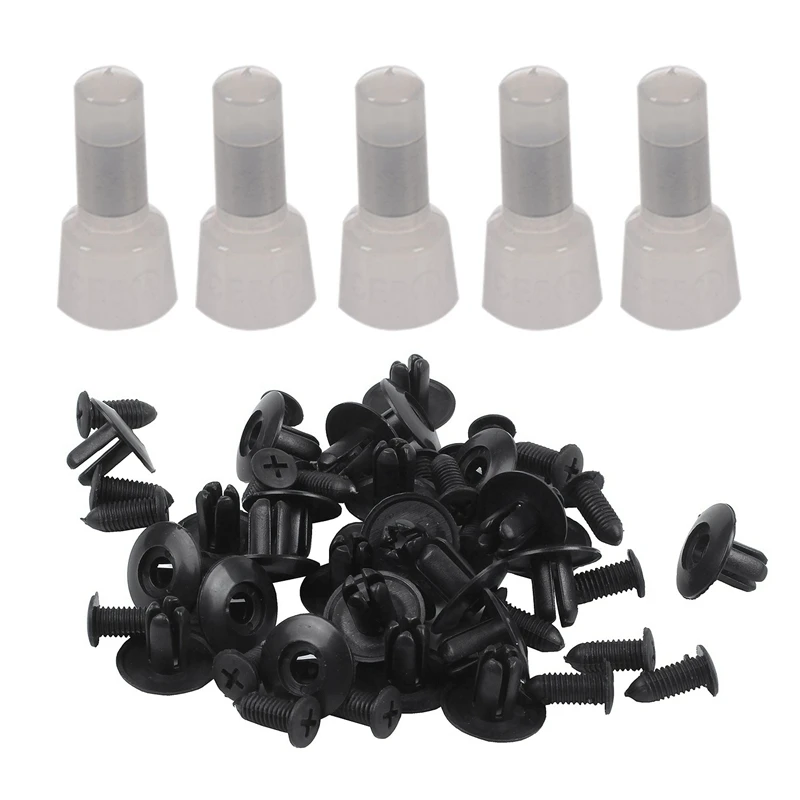 25 Pcs Plastic Push In Bumper Fender Door Rivets Clip 8Mm Hole Black & 100Pcs Nylon Closed End Cap Insulated Connectors Wire Cri
25 Pcs Plastic Push In Bumper Fender Door Rivets Clip 8Mm Hole Black & 100Pcs Nylon Closed End Cap Insulated Connectors Wire Cri