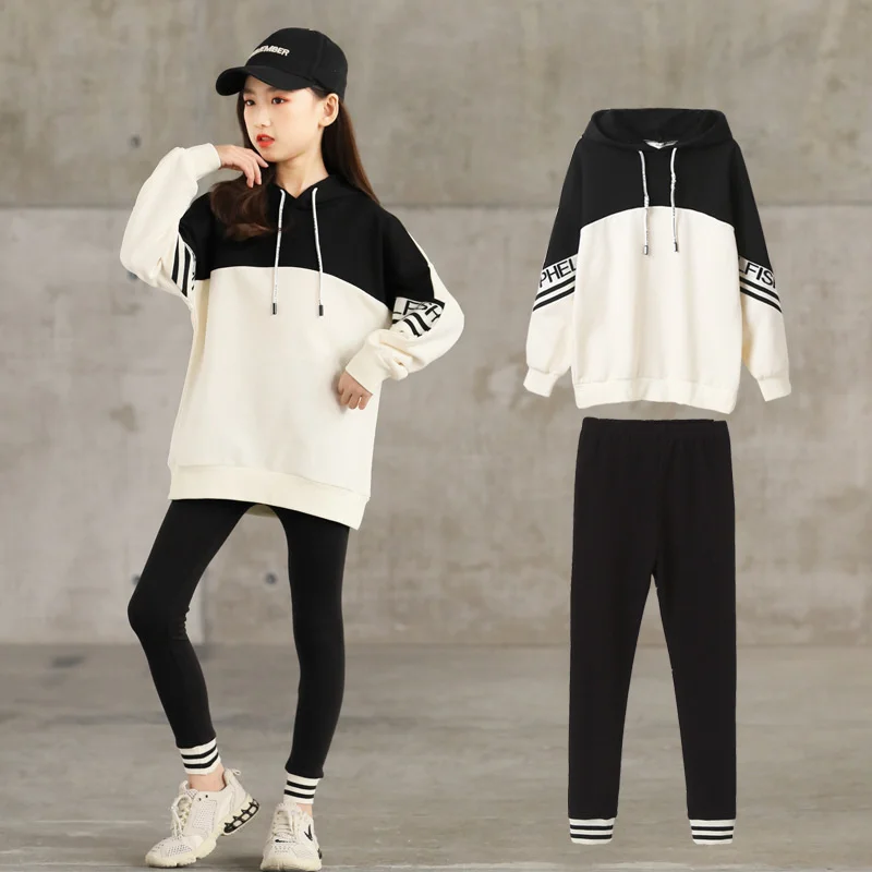 Autumn Suit Casual 12 Year Girls' Clothes New Children's Sportswear Sweater Vacation Outfits Two Piece Set Women Pullover Pants
Autumn Suit Casual 12 Year Girls' Clothes New Children's Sportswear Sweater Vacation Outfits Two Piece Set Women Pullover Pants