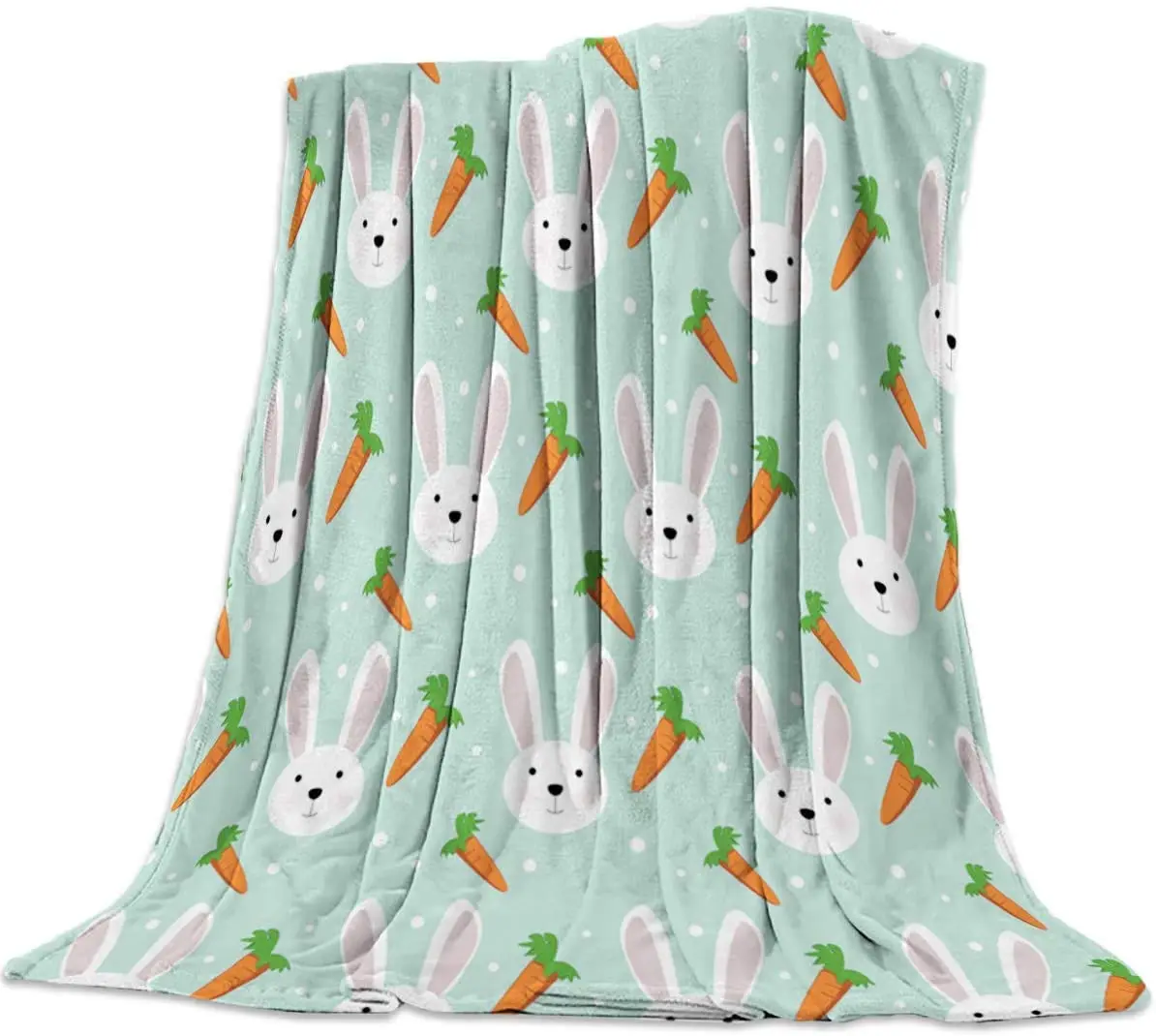 Easter Day Rabbit and Carrot Pattern Throw Blanket Soft Warm Cozy Lightweight Decorative Blanket for Couch, Bed, Sofa, Travel
Easter Day Rabbit and Carrot Pattern Throw Blanket Soft Warm Cozy Lightweight Decorative Blanket for Couch, Bed, Sofa, Travel