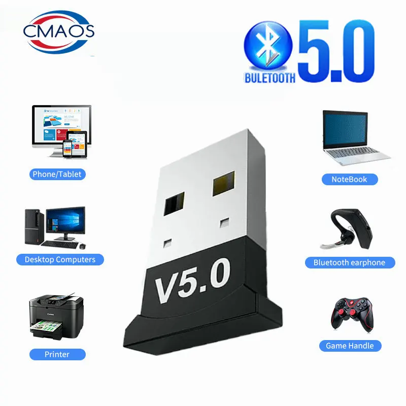 CMAOS V5.0 Wireless USB Bluetooth 5.0 Adapter Bluetooth Aux Bluetooth Transmitte Dongle Music Receiver Adaptadorr For PC Laptop
CMAOS V5.0 Wireless USB Bluetooth 5.0 Adapter Bluetooth Aux Bluetooth Transmitte Dongle Music Receiver Adaptadorr For PC Laptop