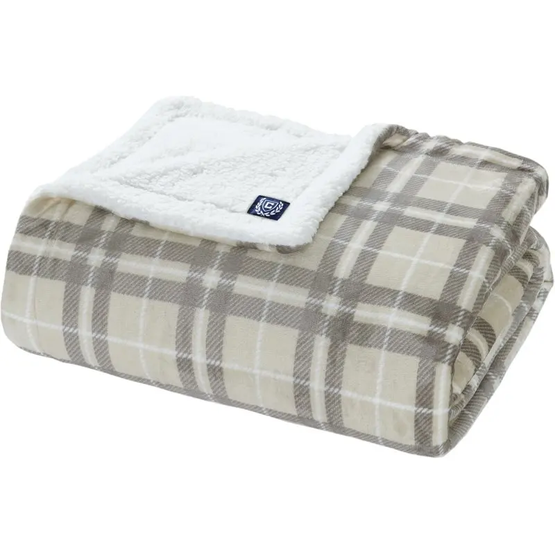 Plaid Blanket - King 90 X 102, Neutral
Plaid Blanket - King 90 X 102, Neutral