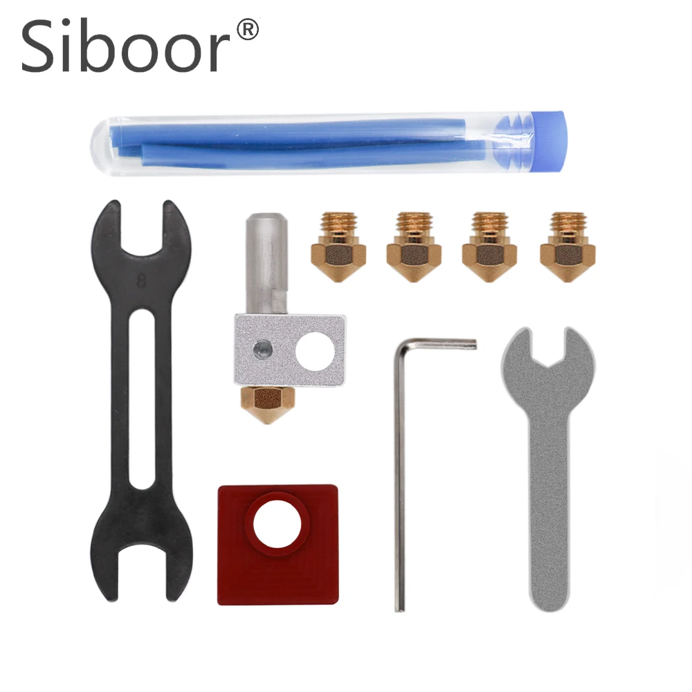 1 Set Extruder Head Hot End For 3D Printers Parts MK10 Hot End Kits Extruder Head PTFE Tube Wrenches Brass Nozzles Change Tools
1 Set Extruder Head Hot End For 3D Printers Parts MK10 Hot End Kits Extruder Head PTFE Tube Wrenches Brass Nozzles Change Tools