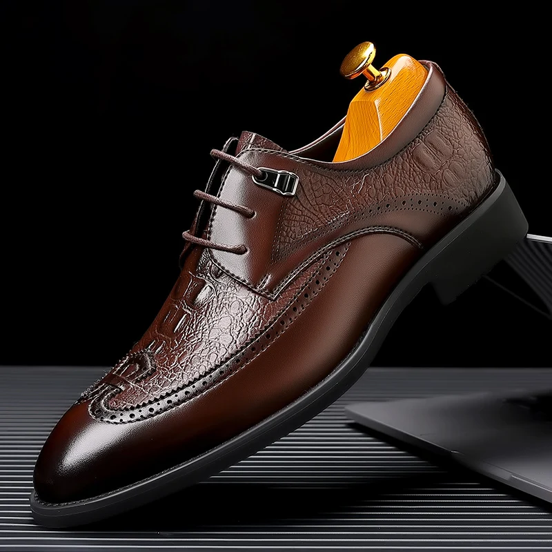 New Trend Men Brogue Shoes Lacing Oxford Shoes Mens Popular Youth Fashion Men Shoes Black Brown Dress Shoes Man
New Trend Men Brogue Shoes Lacing Oxford Shoes Mens Popular Youth Fashion Men Shoes Black Brown Dress Shoes Man