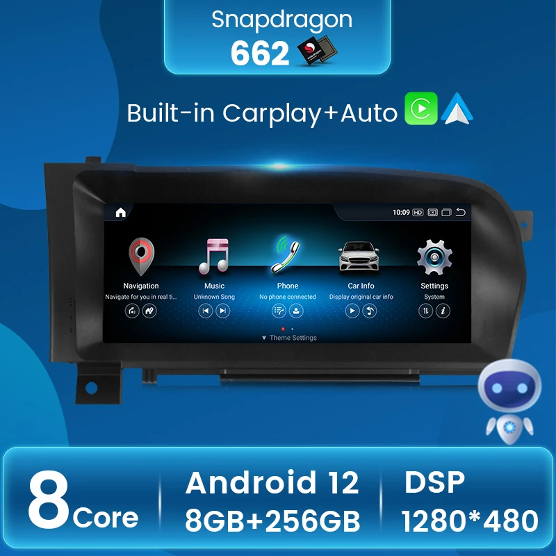 10.25‘’ Car Radio Android Multimedia GPS for BENZ S W221 W216 CL 2005-2013 S-Class S320 S350 S400 1920*720 Carplay DSP 8 core 
10.25‘’ Car Radio Android Multimedia GPS for BENZ S W221 W216 CL 2005-2013 S-Class S320 S350 S400 1920*720 Carplay DSP 8 core