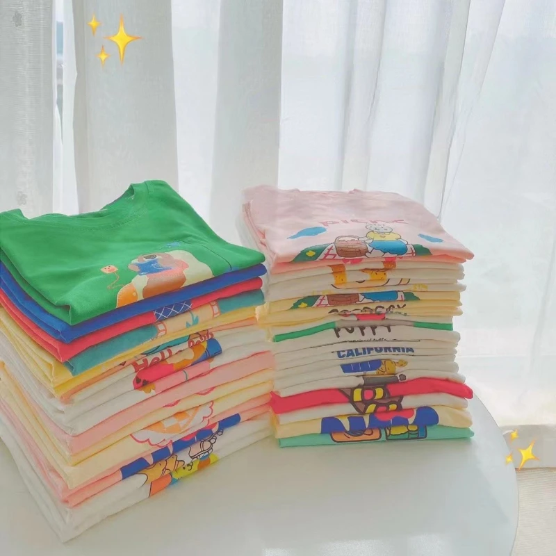 Kids Clothes T-shirts Summer Cartoon Printed Girls Clothes Children Tops Short-sleeve Thin Section Clothing Graphic T-shirt Tees
Kids Clothes T-shirts Summer Cartoon Printed Girls Clothes Children Tops Short-sleeve Thin Section Clothing Graphic T-shirt Tees