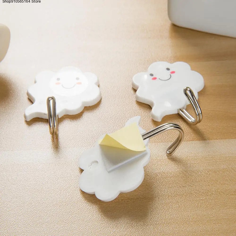New 3Pcs Self-adhesive Clouds Hanger Wall Hanging Door Key Hooks Bathroom Sticks Clothes Towel Holder Racks Kitchen Accessories
New 3Pcs Self-adhesive Clouds Hanger Wall Hanging Door Key Hooks Bathroom Sticks Clothes Towel Holder Racks Kitchen Accessories