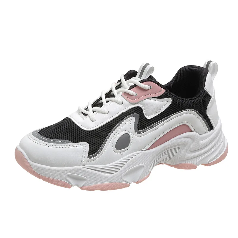 Lady Sneakers Fashion Trend Mesh Breathable Lace-up Single Shoes Female 2023 Spring Autumn New Women's Casual Sports Shoes
Lady Sneakers Fashion Trend Mesh Breathable Lace-up Single Shoes Female 2023 Spring Autumn New Women's Casual Sports Shoes