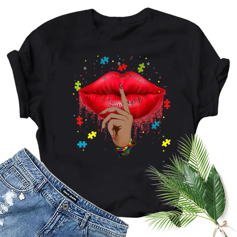 Sexy Red Lip Print Women T Shirt Short Sleeve O Neck Loose Women Tshirt Ladies Fashion Tee Shirt Tops Clothes Camisetas Mujer
Sexy Red Lip Print Women T Shirt Short Sleeve O Neck Loose Women Tshirt Ladies Fashion Tee Shirt Tops Clothes Camisetas Mujer