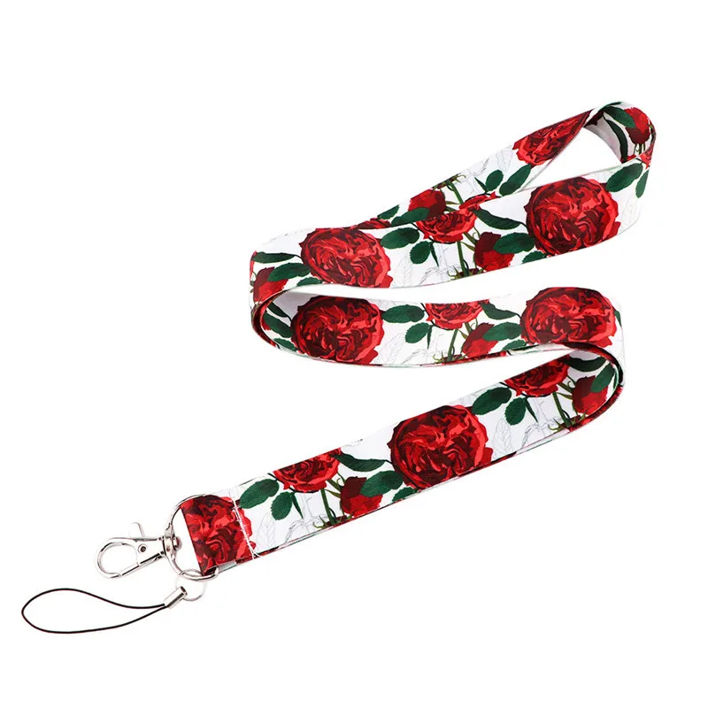 Red Rose Flower Keychain Love Valentine's Day Lanyard Neck Strap for Key ID Card Straps Badge Holder DIY Hanging Rope Neckband
Red Rose Flower Keychain Love Valentine's Day Lanyard Neck Strap for Key ID Card Straps Badge Holder DIY Hanging Rope Neckband