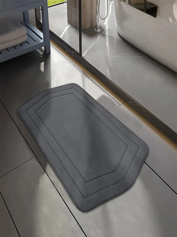 

Slow Rebound Memory Absorbent Floor Mat Bath Mats Anti-slip Doormat Entrance Door Kitchen Door Rug Home Carpet Living Room