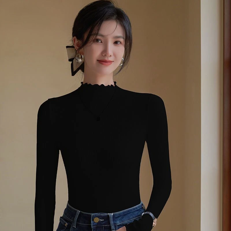Half Turtleneck Bottoming Shirt Women's New 2022 Autumn and Winter Comfortable Thermal Underwear Plus Velvet Long-sleeved Top
Half Turtleneck Bottoming Shirt Women's New 2022 Autumn and Winter Comfortable Thermal Underwear Plus Velvet Long-sleeved Top