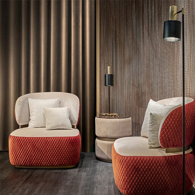 Sexy sofa light luxury lazy chair living room single sofa sofa modern sofa bedroom small sofa customization
Sexy sofa light luxury lazy chair living room single sofa sofa modern sofa bedroom small sofa customization