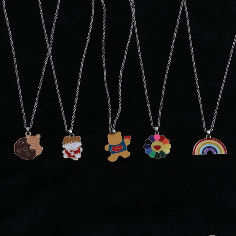 Fashion Cartoon Enamel Bear Necklace Simple Cute Couple Animal Rabbit Unicorn Pendant Dripping Oil White Dog Astronaut Jewelry
Fashion Cartoon Enamel Bear Necklace Simple Cute Couple Animal Rabbit Unicorn Pendant Dripping Oil White Dog Astronaut Jewelry