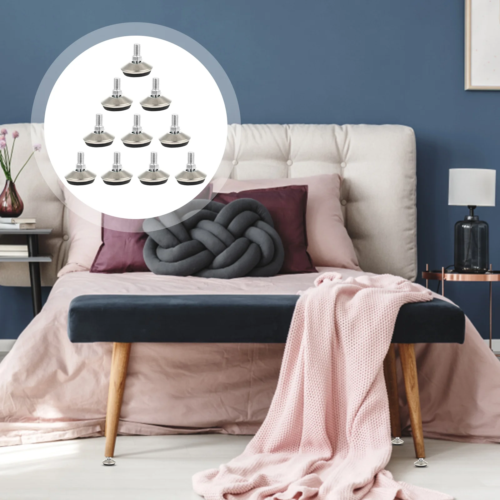 10 шт., Регулируемые поворотные ножки для шкафа 
10 шт., Регулируемые поворотные ножки для шкафа