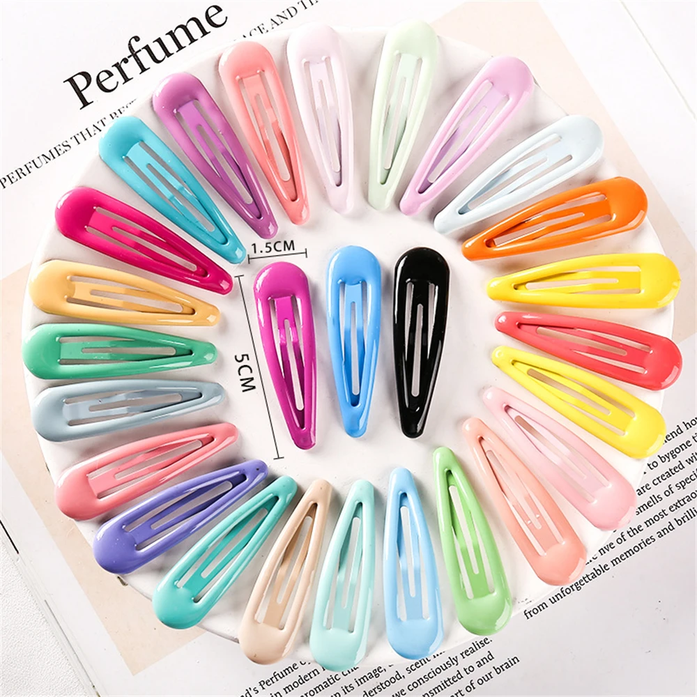 20 PCS New Lovely Cartoon Colorful Metal Hair Clips Candy Color Waterdrop Hairpins for Girls BB Clips headdress Barrettes Kids
20 PCS New Lovely Cartoon Colorful Metal Hair Clips Candy Color Waterdrop Hairpins for Girls BB Clips headdress Barrettes Kids