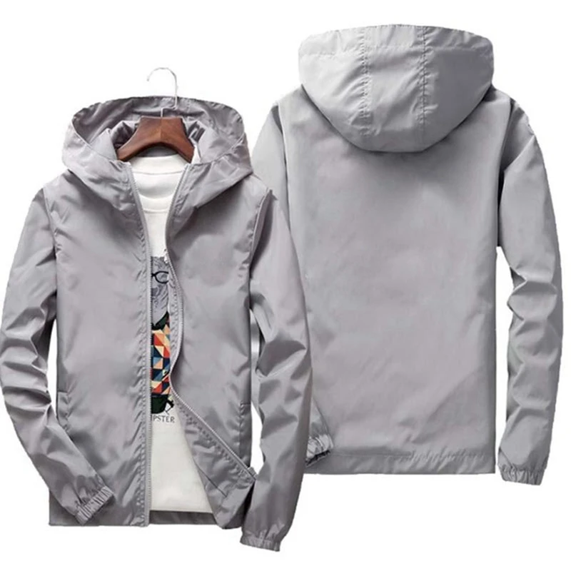 Fashion Jacket Men Spring Autumn Waterproof Sunscreen Polyester Casual Hooded Sports Zipper Jacket S-7XL Can Be Customized
Fashion Jacket Men Spring Autumn Waterproof Sunscreen Polyester Casual Hooded Sports Zipper Jacket S-7XL Can Be Customized