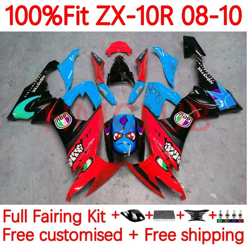 Injection Body For KAWASAKI NINJA ZX-10R ZX 10 R 10R 1000CC ZX10R 2008 2009 2010 ZX1000 C 08 09 10 Fairing 70No.197 shark red
Injection Body For KAWASAKI NINJA ZX-10R ZX 10 R 10R 1000CC ZX10R 2008 2009 2010 ZX1000 C 08 09 10 Fairing 70No.197 shark red
