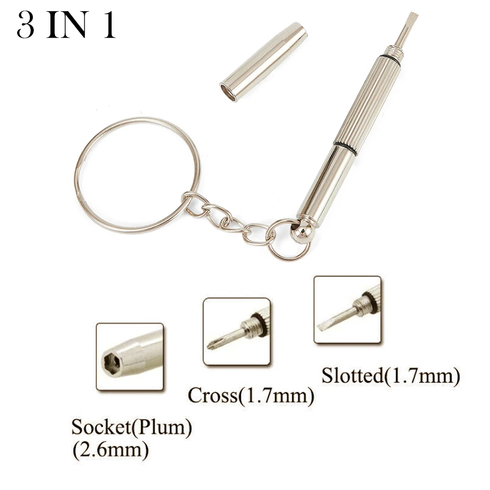 3 In 1 Screwdriver Screwdriver Eyeglass Reparing Screwdriver Portable Stainless Steel Keychain Screwdrivers Useful Hand Tools
3 In 1 Screwdriver Screwdriver Eyeglass Reparing Screwdriver Portable Stainless Steel Keychain Screwdrivers Useful Hand Tools
