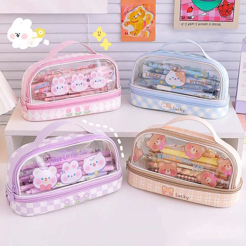 Girls Gift Student High Capacity Bears School Office Rabbits Cartoon Pencil Bag Pen Bag Pencil Case Makeup Bag
Girls Gift Student High Capacity Bears School Office Rabbits Cartoon Pencil Bag Pen Bag Pencil Case Makeup Bag