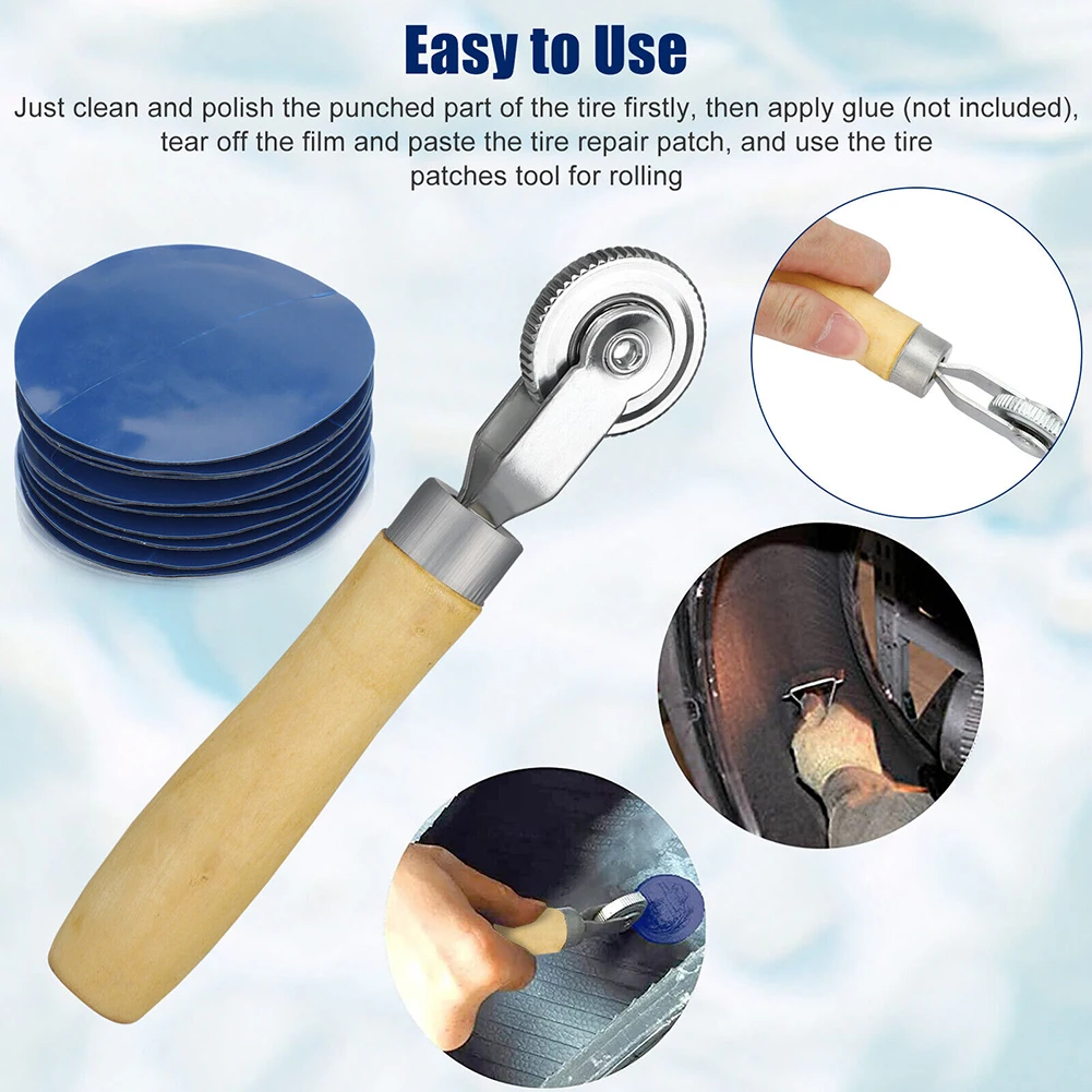 30Pcs Universal Tire Repair Rubber Patch Glues Tool Tyre Patching Repair 3 Sizes Combo Multifunction Tire Patch Roller Tool
30Pcs Universal Tire Repair Rubber Patch Glues Tool Tyre Patching Repair 3 Sizes Combo Multifunction Tire Patch Roller Tool