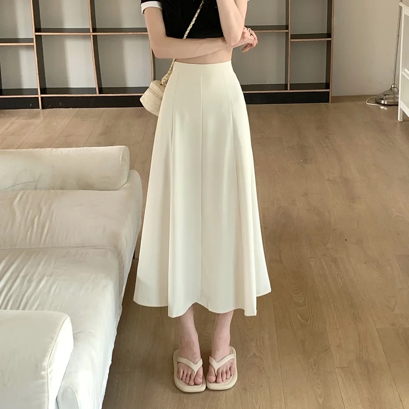 Summer New Women's Korean Version Fashion Casual High Waist Slim Midi Skirt Drape Pleated Large Swing Umbrella Skirt Black
Summer New Women's Korean Version Fashion Casual High Waist Slim Midi Skirt Drape Pleated Large Swing Umbrella Skirt Black