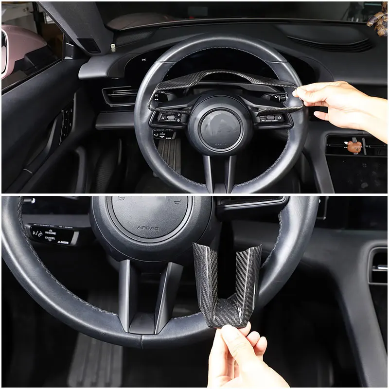 For Porsche Taycan 2019-2023 Real Carbon Fiber Car Steering Wheel Frame cover Trim sticker Car Accessories
For Porsche Taycan 2019-2023 Real Carbon Fiber Car Steering Wheel Frame cover Trim sticker Car Accessories