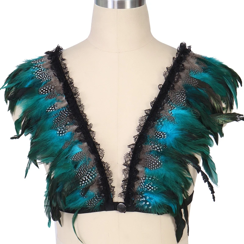 Lingerie Set Sexy and Feather Body Harnes Bra for Women Fashion Sexy Cage Bondage Lingerie Punk Gothic Dance Festival Rave Wear
Lingerie Set Sexy and Feather Body Harnes Bra for Women Fashion Sexy Cage Bondage Lingerie Punk Gothic Dance Festival Rave Wear