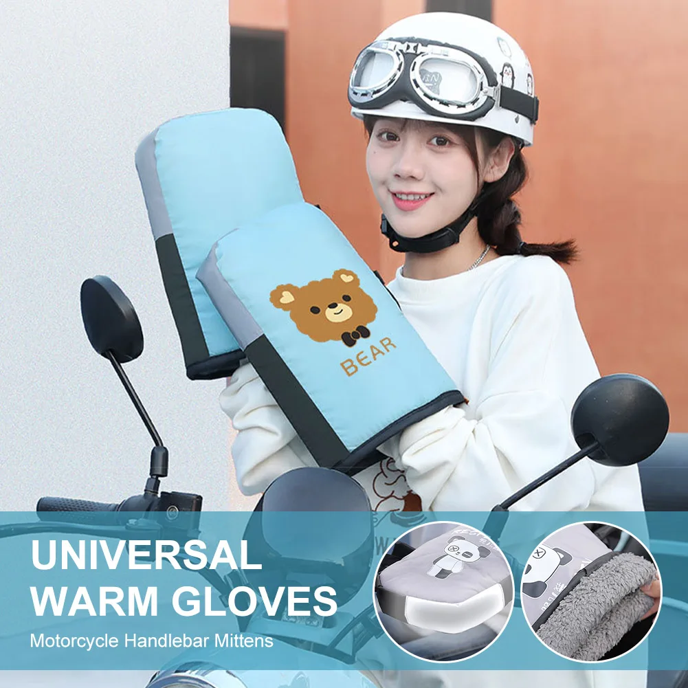 2Pcs Motorcycle Handlebar Mittens Universal Winter Thick Warm Grip Gloves Fleece Lining For Bike Motorbike Scooters Snowmobiles
2Pcs Motorcycle Handlebar Mittens Universal Winter Thick Warm Grip Gloves Fleece Lining For Bike Motorbike Scooters Snowmobiles