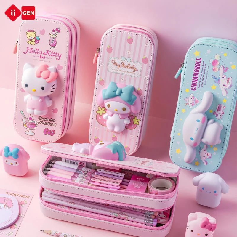 Pu Sanrio Large Capacity Pencil Case Kawaii Hellokitty Cinnamoroll Melody School Pencils Bag Pouch Pen Case Supplies Stationery
Pu Sanrio Large Capacity Pencil Case Kawaii Hellokitty Cinnamoroll Melody School Pencils Bag Pouch Pen Case Supplies Stationery