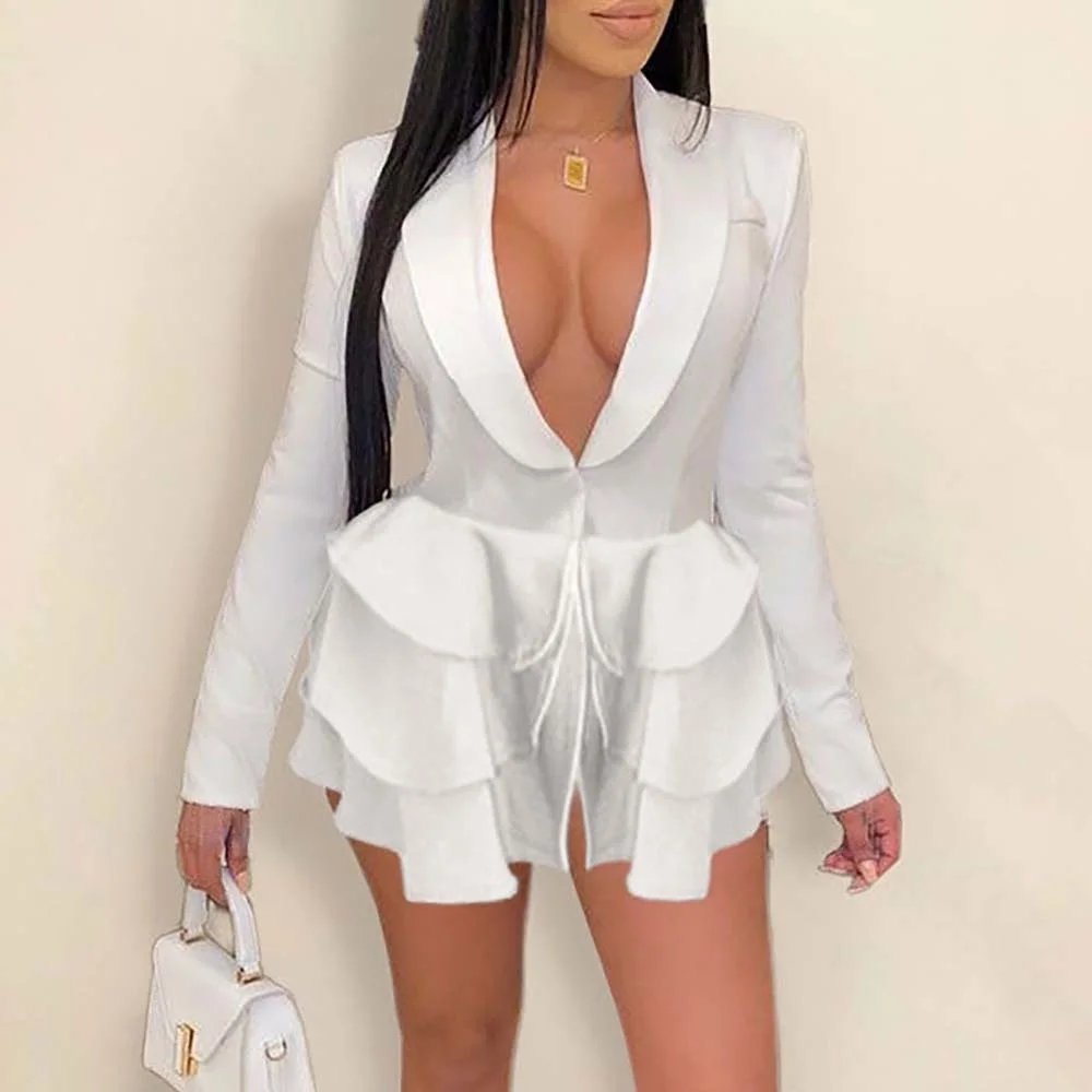 Solid Color Lapel Sophisticated Layered Ruffle Blazer Fashionable Commuter Ladies Top Spring Autumn 2022 New
Solid Color Lapel Sophisticated Layered Ruffle Blazer Fashionable Commuter Ladies Top Spring Autumn 2022 New