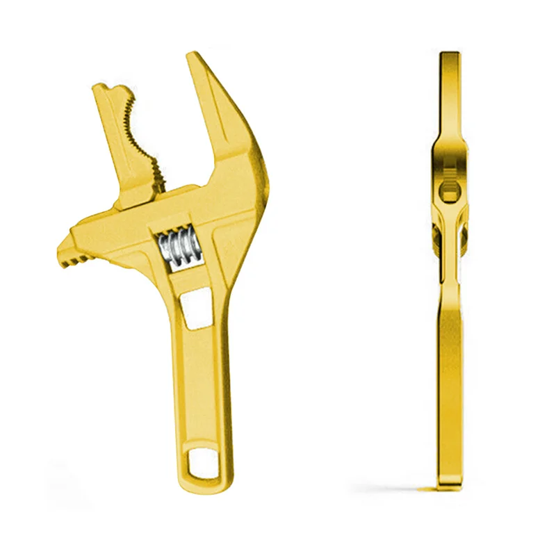 Регулируемый гаечный ключ для ванной, большой разводной инструмент из алюминиевого сплава для ремонта труб
Регулируемый гаечный ключ для ванной, большой разводной инструмент из алюминиевого сплава для ремонта труб