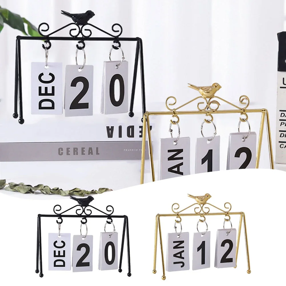 1pcs Wrought Iron Page Turning Calendar Bird Shaped Decoration Simple Home Office Desk Calendar Display Pendant Decor
1pcs Wrought Iron Page Turning Calendar Bird Shaped Decoration Simple Home Office Desk Calendar Display Pendant Decor