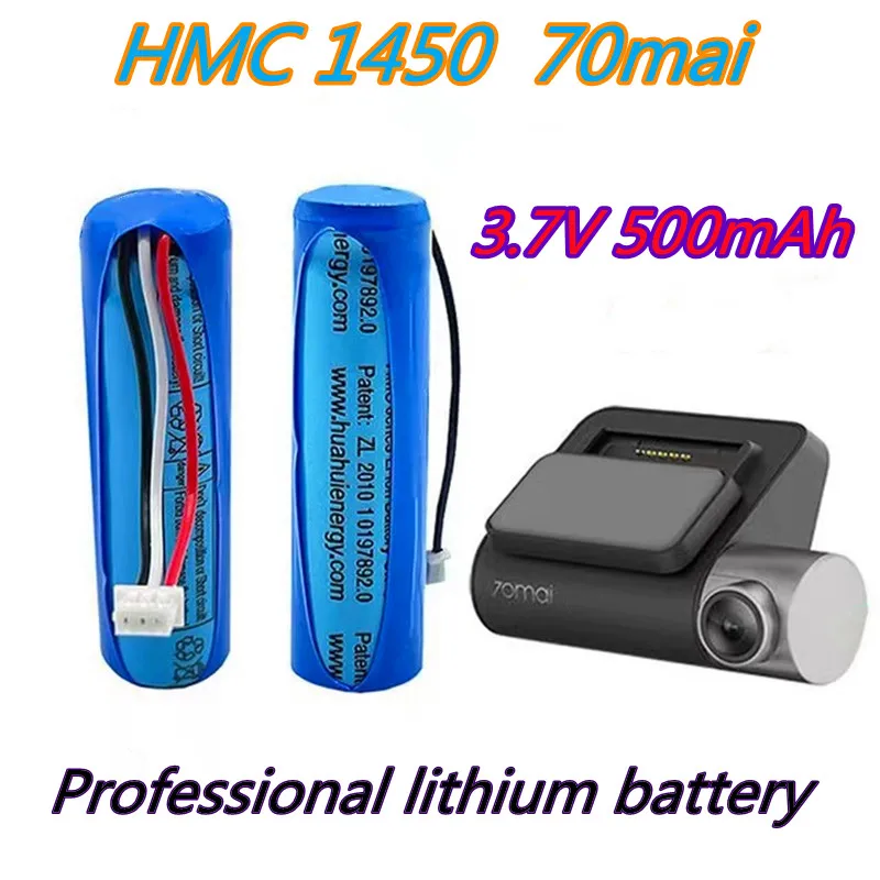 100% original battery, 70mai dash cam A800 hmc1450 backup battery, battery, 3-wire plug, 14x50mm, 3.7 V, 500 MAH,.
100% original battery, 70mai dash cam A800 hmc1450 backup battery, battery, 3-wire plug, 14x50mm, 3.7 V, 500 MAH,.