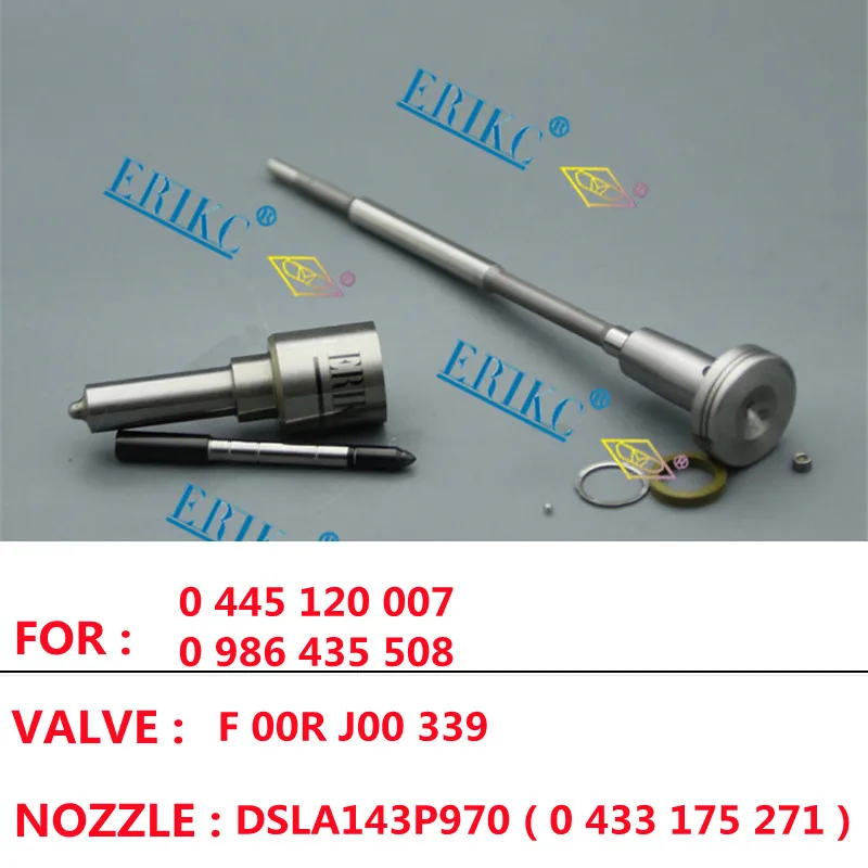 ERIKC Overhaul Repair Kits 0445120007 Nozzle DSLA143P970 (0 433 175 271 )Valve F 00R J00 339 For Cummins 2830224 2830957
ERIKC Overhaul Repair Kits 0445120007 Nozzle DSLA143P970 (0 433 175 271 )Valve F 00R J00 339 For Cummins 2830224 2830957
